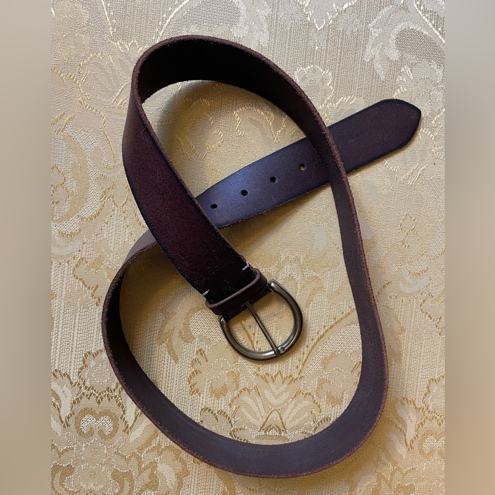 Frye Brown Leather Belt - 43" - Size L